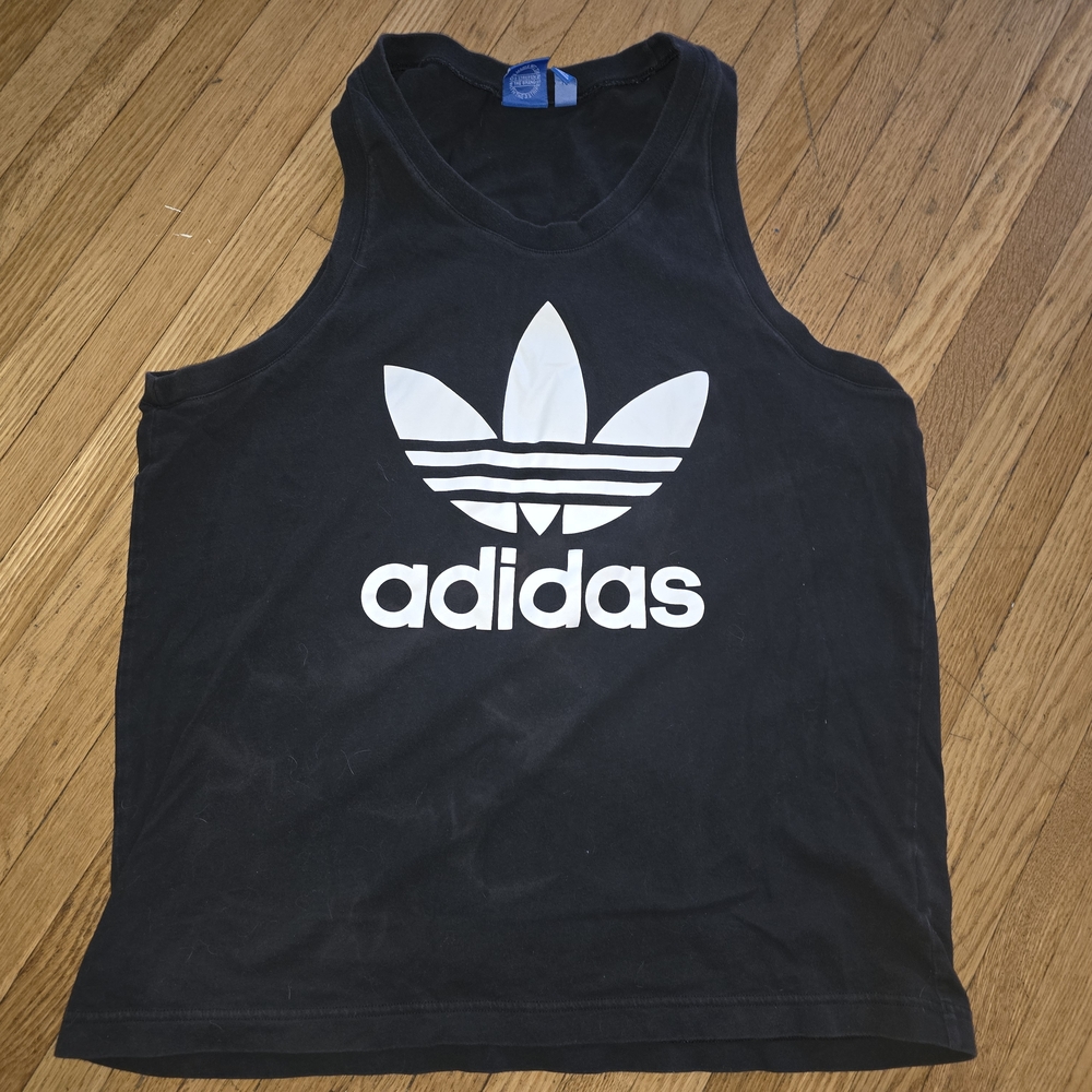 Adidas Black and White Tank Top